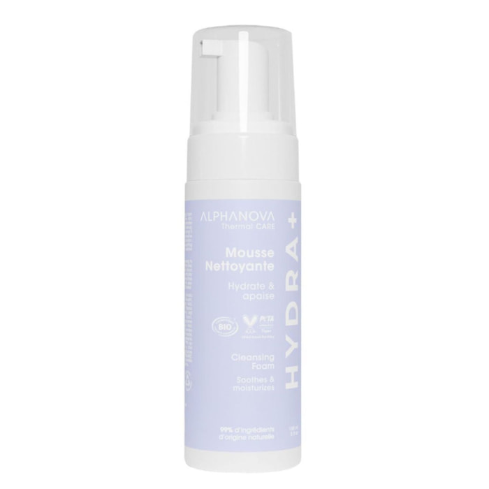 Hydra + - Mousse Nettoyante Hydrate & Apaise 150 ml