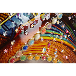 STAMPA DECORATA SU TELA LACCATA C/CORNICE MAYA CM 60X4
X120