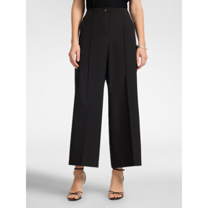 Elena Mirò - Pantalones palazzo - Negro