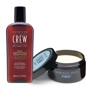 AMERICAN CREW Kit Daily Deep Moisturizing Shampoo 100ml + Fiber 85gr