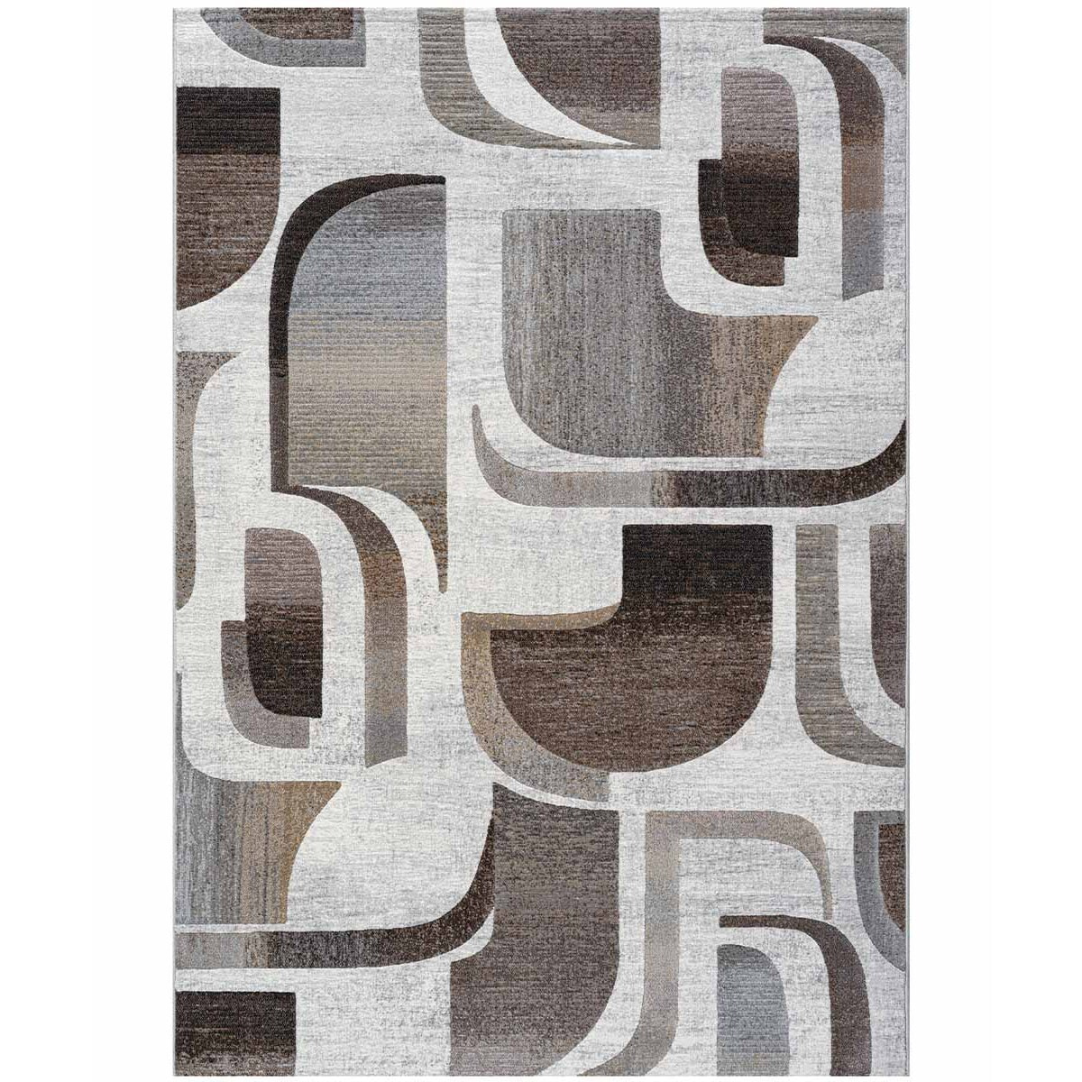 Tappeto Salotto Beige Grigio Marrone