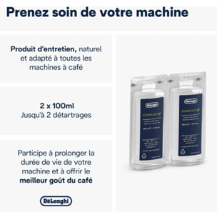 Détartrant DELONGHI DLSC200 ECODECALK 2 x 100 ML pour machine à café