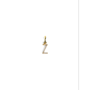 Charm Letter Spark Argento Placcato Oro