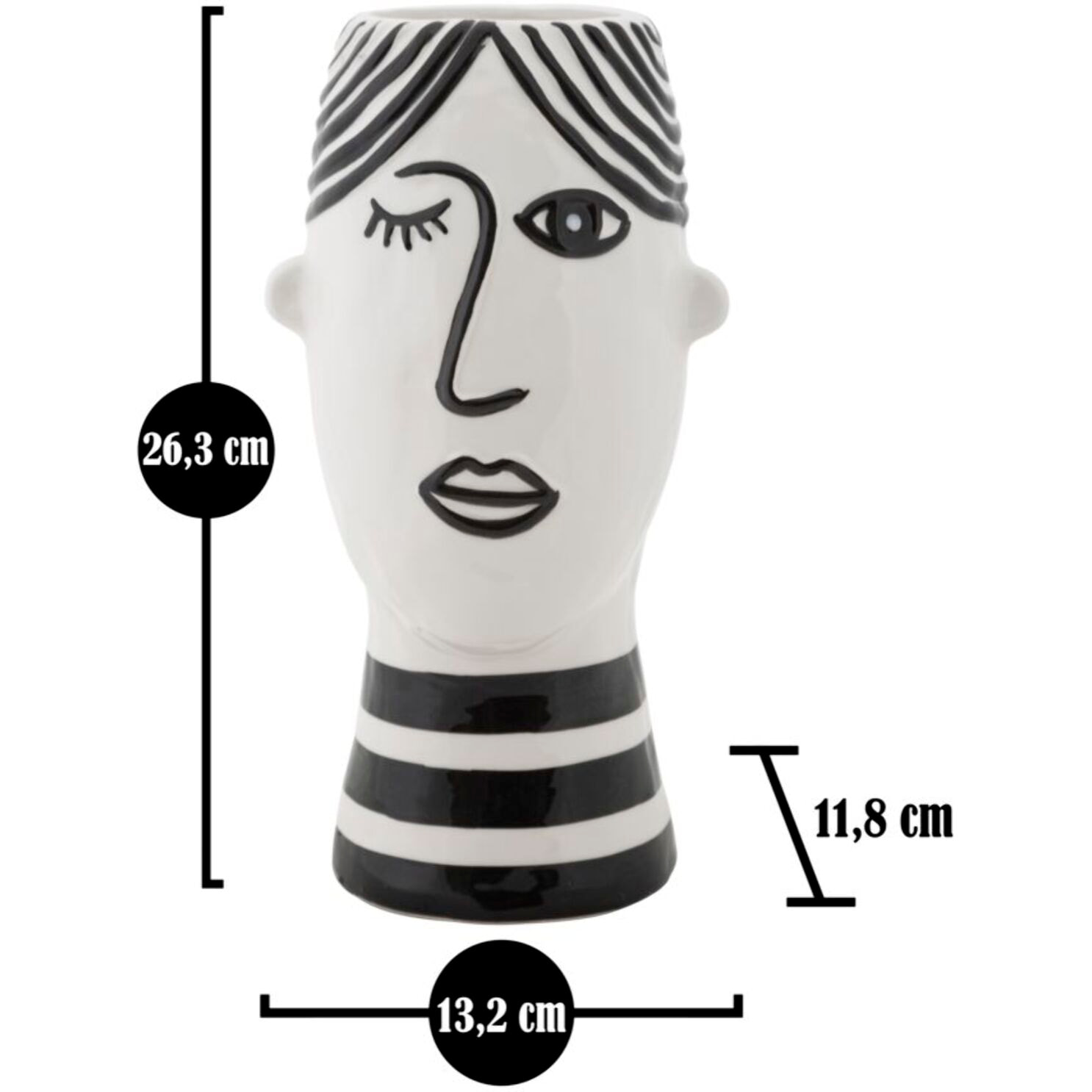 VASO FACE CM 13,2X11,8X26,3