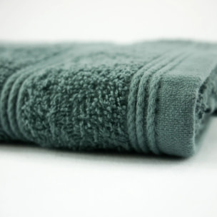 Serviette de toilette - Grand Bain Gris vert - 350g/m²