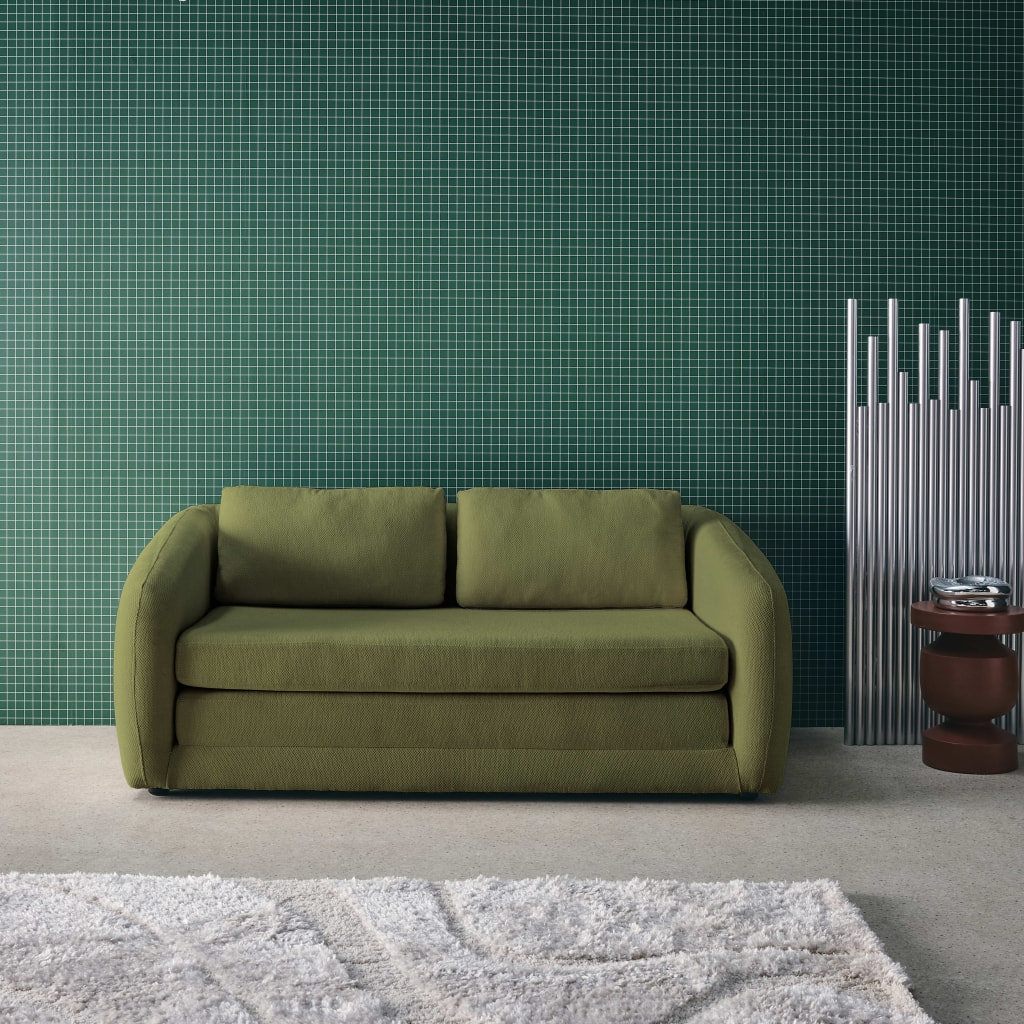 Canapé convertible 2 places tissu chenille  TWIST