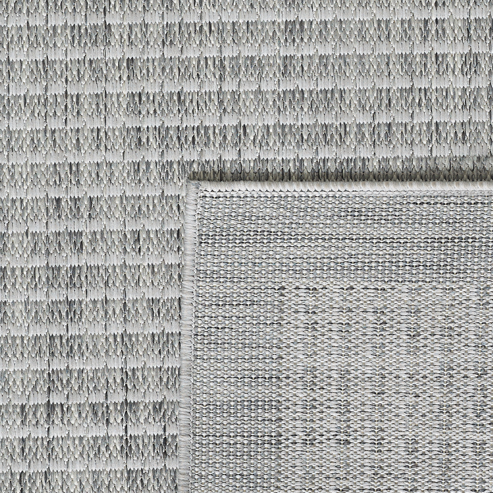 IBIZA - Tapis rond extérieur moderne Gris