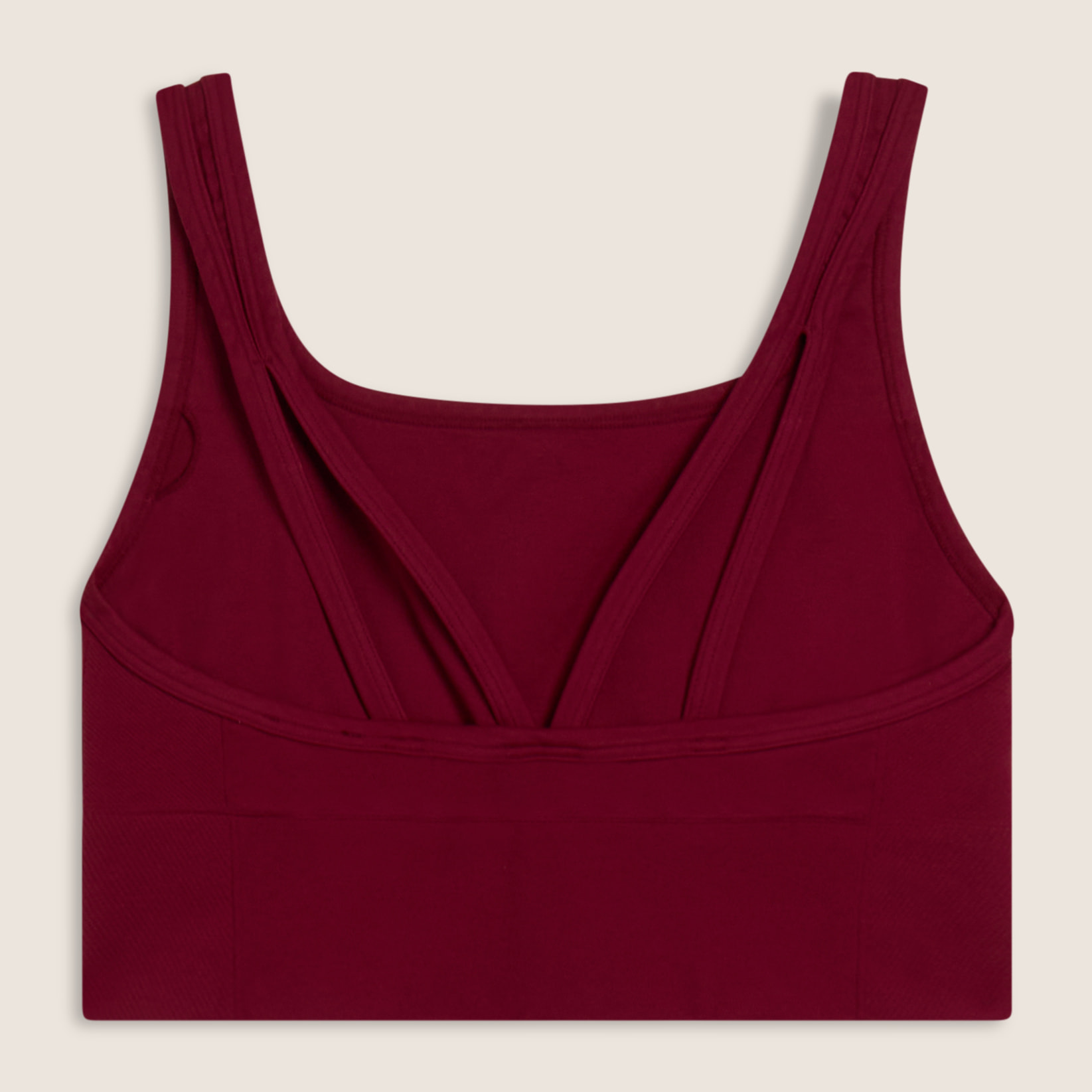 Top sportivo seamless supporto medio con inserti a costine