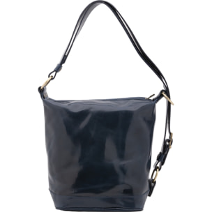 Borsa a secchiello da donna - Modello False - Vera pelle - 34.0 x 33.0 x 15.0 cm