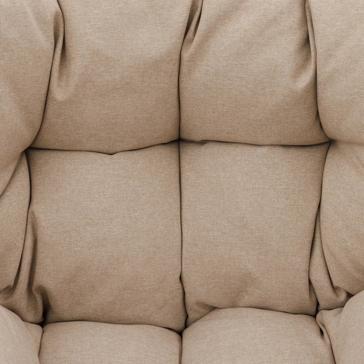 Fauteuil de salon de jardin "Meloane" beige acier et polyester