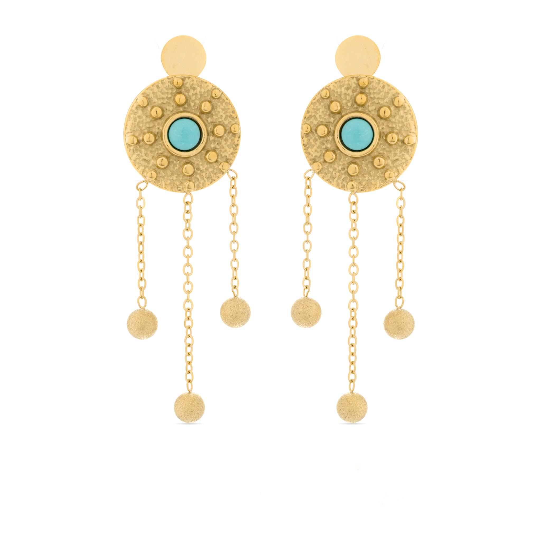 Pendientes Lux by Lux acabados oro 18k