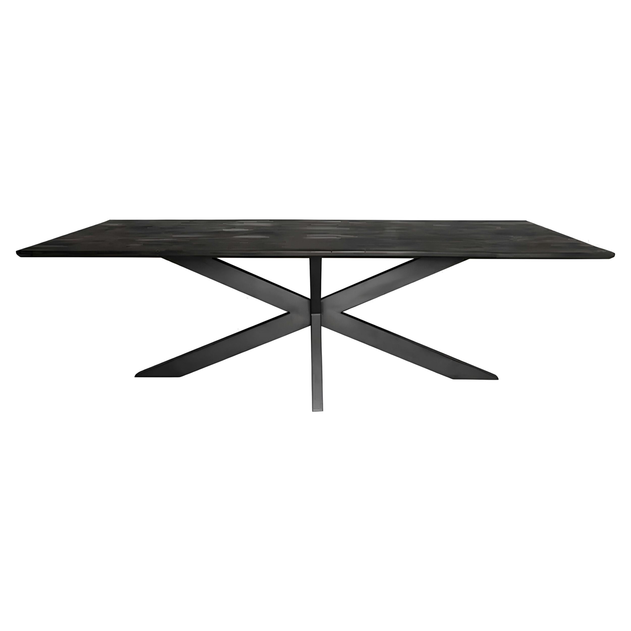 Table à manger noire en bois de manguier 200 cm ALVERA