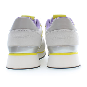 Sneakers U.S. Polo Assn White Yellow