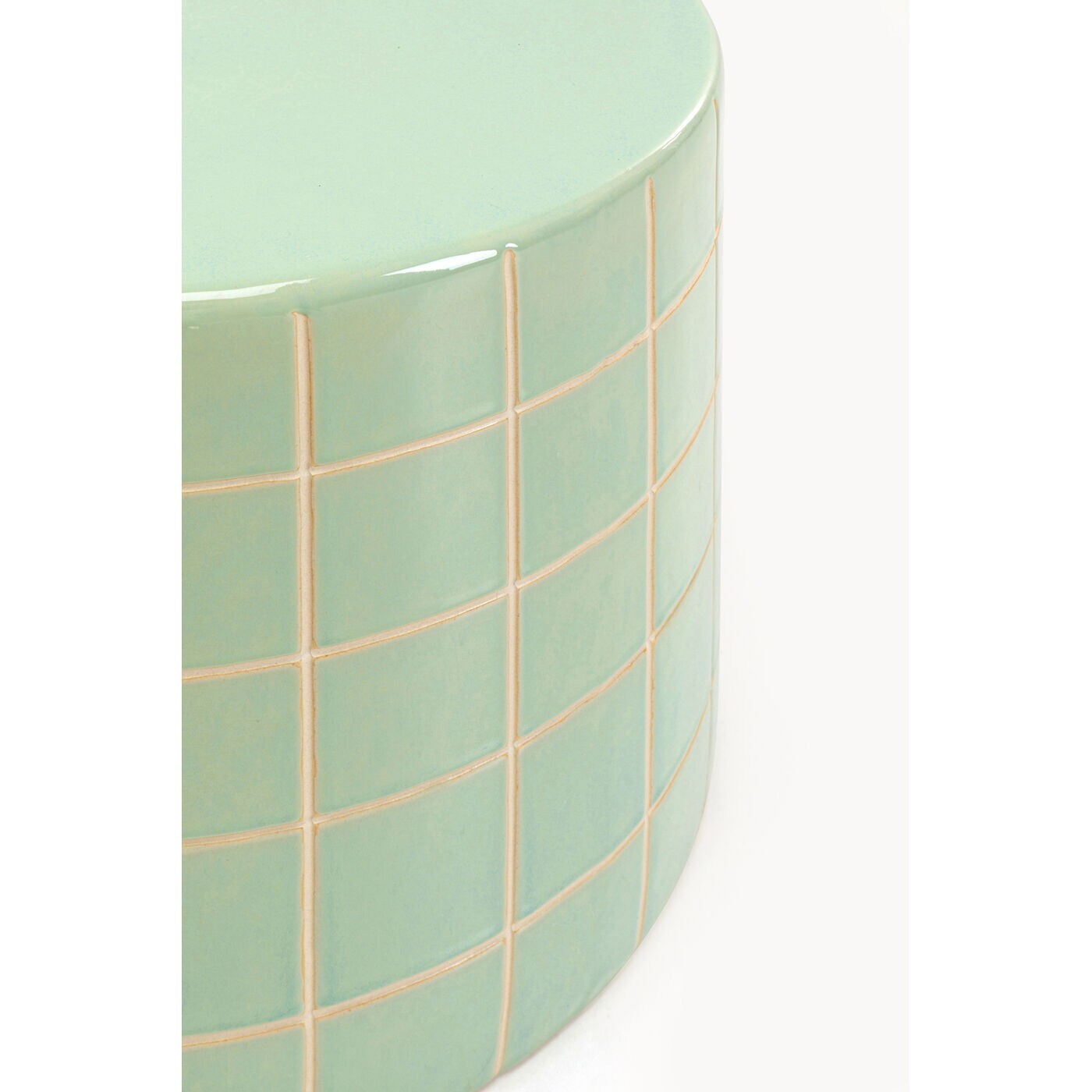 Table d'appoint Bliss Tile 42cm verte Kare Design