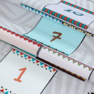 PLAY - Tapis enfant marelle gris - PLA2903GRI