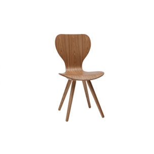 Chaises vintage en bois clair (lot de 2) NORDECO