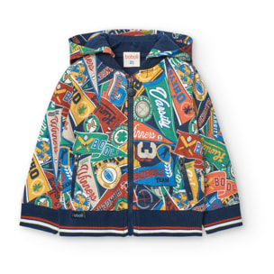 Chaqueta felpa estampada de bebé -BCI