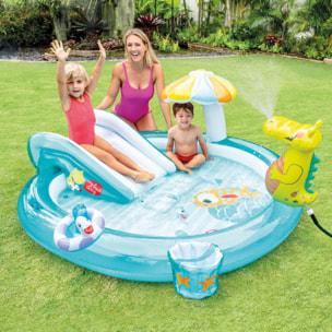 Intex Play Center Alligatore con Spruzzino, 201x170x84 cm