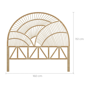 Tête de lit Séléné en rotin 160 cm