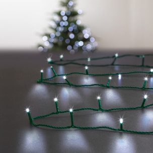 Guirlande de Noël inter/ext à leds - Blanc