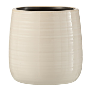 J-Line cachepot Uni - céramique - blanc - medium -  Ø 14.50 cm