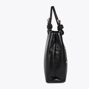 Borsa XL Imbottita Effetto Pelle con Borchie