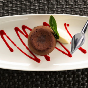 Lot de 2 cuillères plumes à décoration pâtissière Jean Daudignac