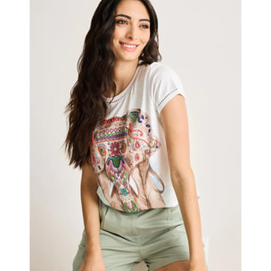 Camiseta Manga Corta Blanco - Folifan