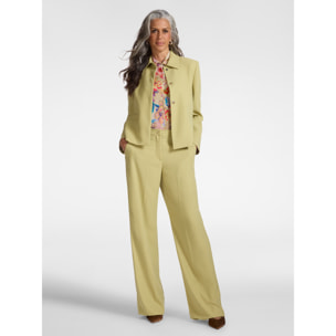 Elena Mirò - Chaqueta en tejido crepé - Verde claro