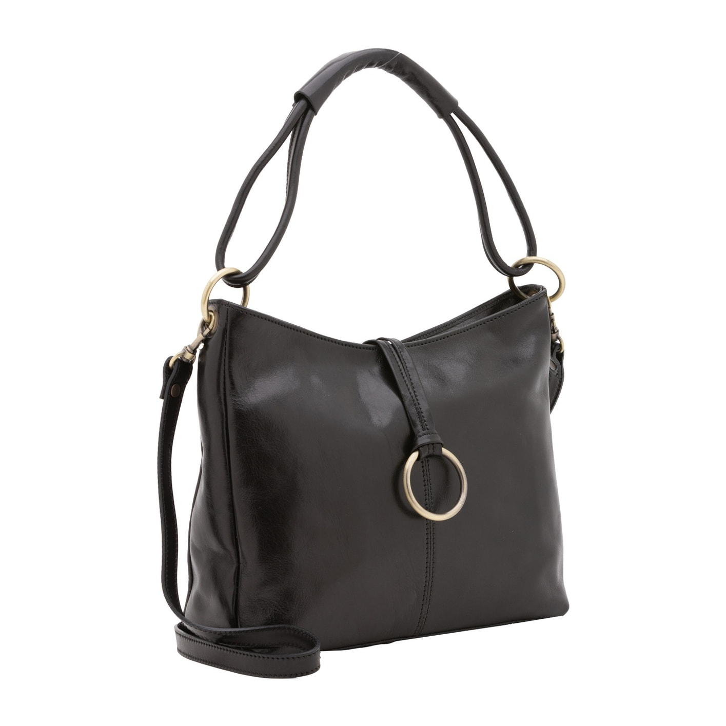 Borsa a spalla da donna - Modello False - 100% pelle - 29.0 x 32.0 x 11.0 cm