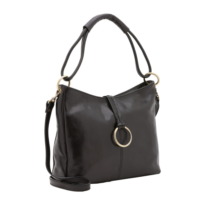 Borsa a spalla da donna - Modello False - 100% pelle - 29.0 x 32.0 x 11.0 cm