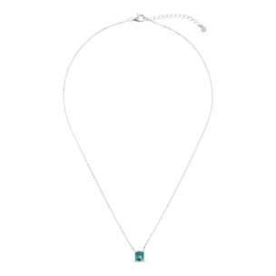 Collana in Argento 925 con Ciondolo in Pietra Prisma Gem Viola