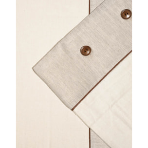 Completo letto Naturale IPERSAN Puro Cotone Spigato