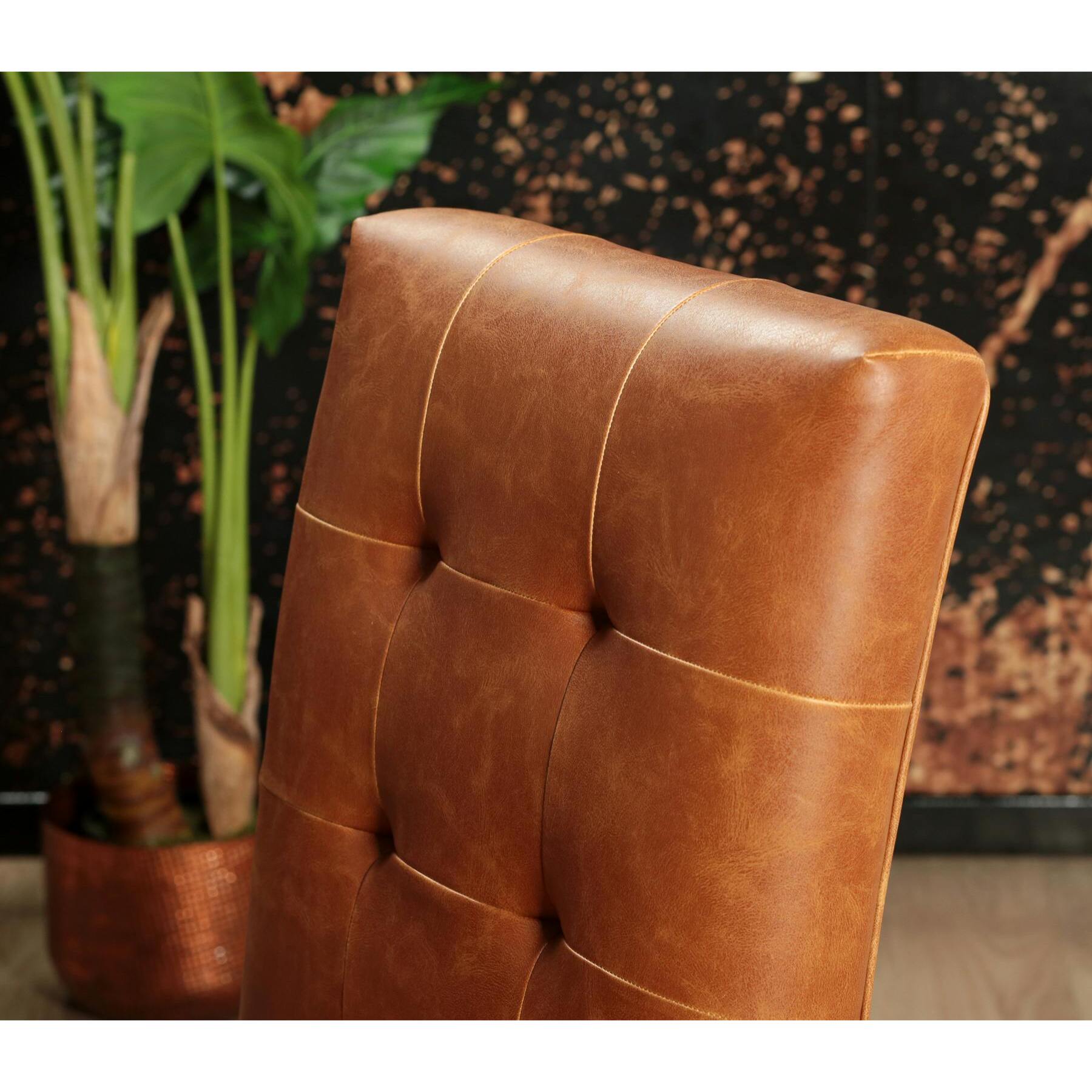 Chaise traineau camel (lot de 2) OKA