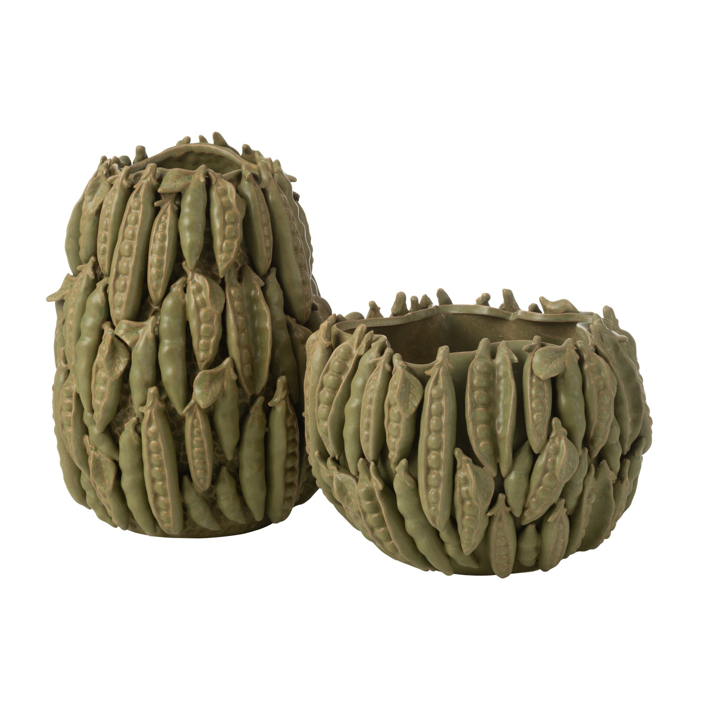 J-Line vase Botanica Petits Pois Haut - céramique - vert