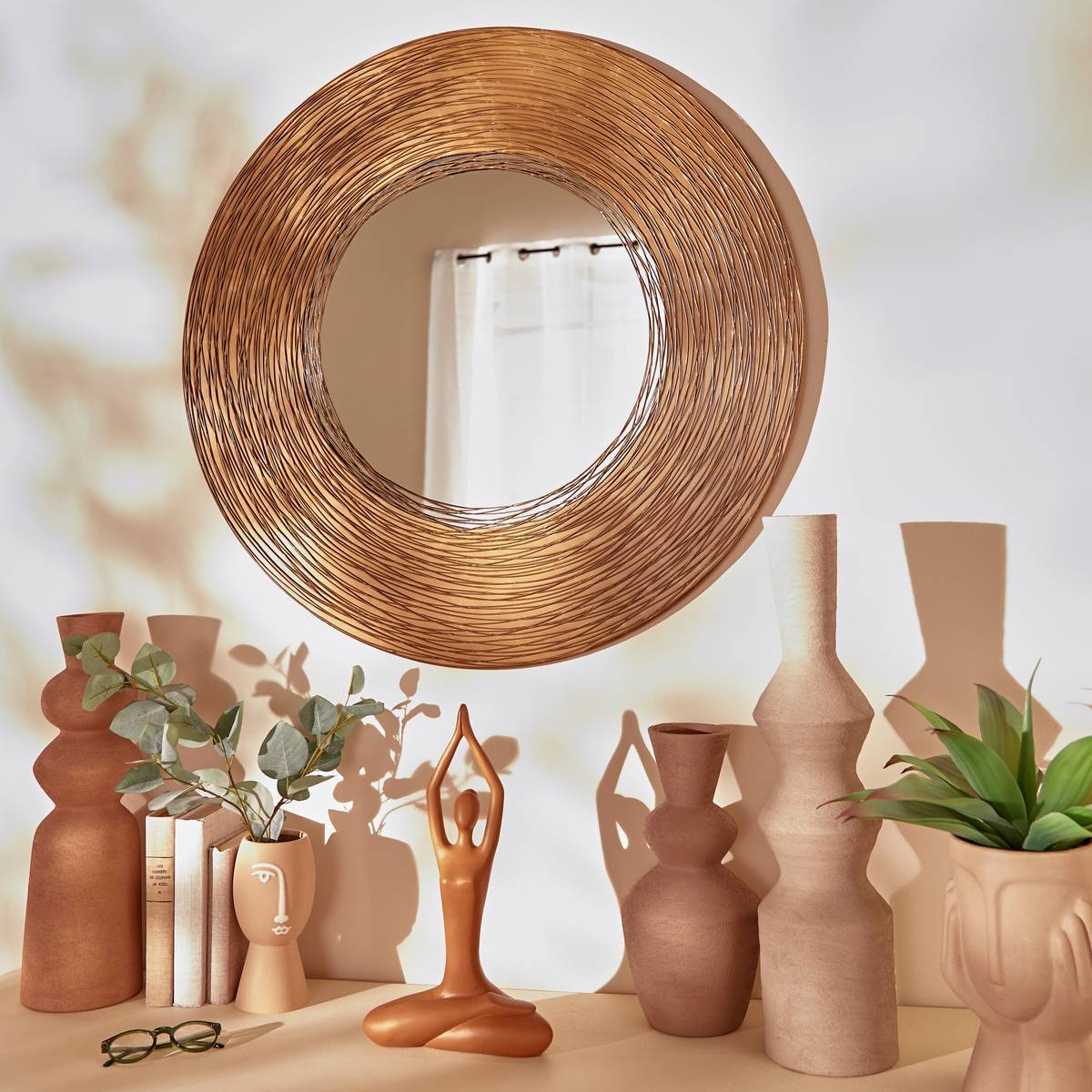 Miroir Martin D90cm mordore