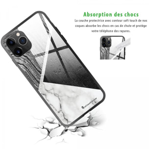 Coque iPhone 11 Pro Max Coque Soft Touch Glossy Trio béton brut Design La Coque Francaise