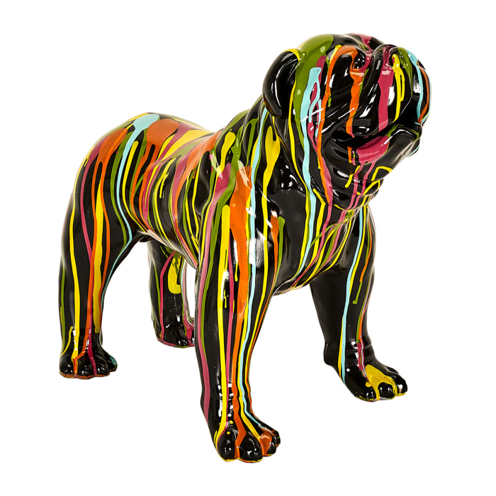 Molosse Noir Coulures H50cm