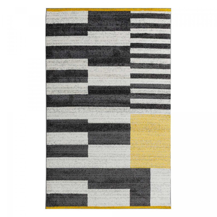 Tapis salon et chambre tissé motif géométrique CIRU