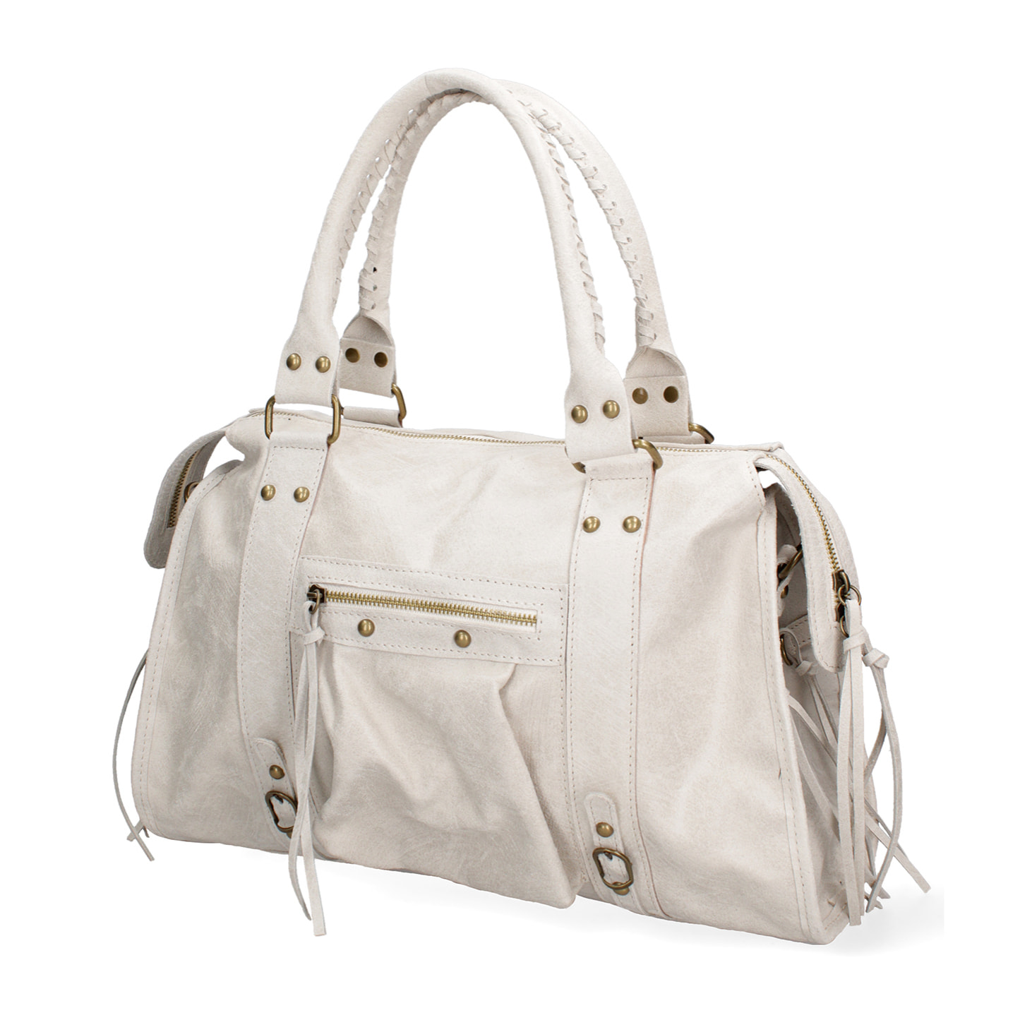 Borsa a spalla da donna - Modello Elara - Vera pelle - 41.0 x 28.0 x 13.0 cm