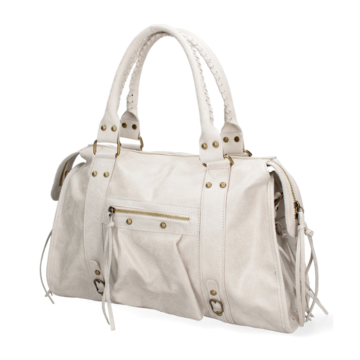 Borsa a spalla da donna - Modello Elara - Vera pelle - 41.0 x 28.0 x 13.0 cm