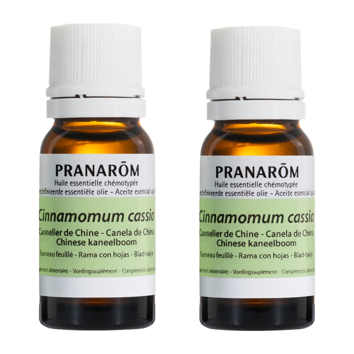 Pranarom - Duo Huile Essentielle de Cannelier de Chine - Bio - 10 ml