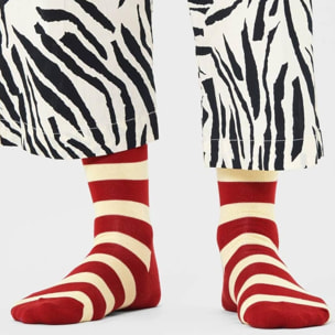 Calcetines stripe rojo talla