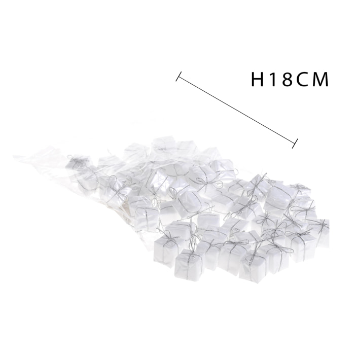 Pacchi Regalo, 60 Pezzi. Altezza 2,5 Cm - Pezzi 6 - 18X18X17cm - Bianchi Dino - Articoli Natalizi