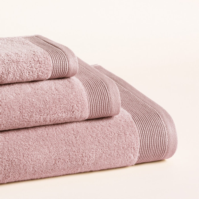 Lot de 3 serviettes Harmony Pink - Zero Twist - 600 grammes