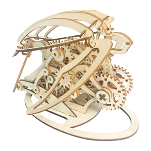 Modello in legno 3D, design di tartaruga meccanica. 200 pezzi.