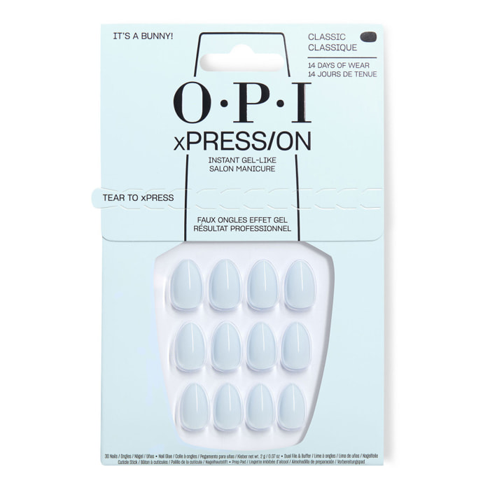 xPRESS-ON - It's a Bunny! - Faux ongles réutilisables, effet gel - OPI