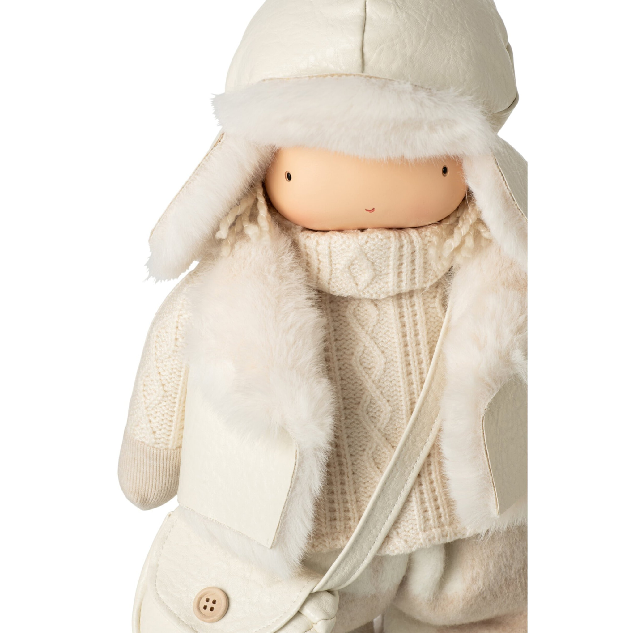 J-Line Garçon et fille sac et chapeau - polyester - beige - small - assortiment de 2