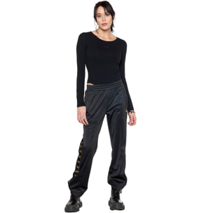 Pantalón deportivo de mujer de invierno con bandas verticales "Authentic Gold"