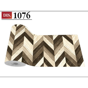 CASSESE HOME Passatoia/Tappeto Bordato in Poliestere con Retro Antiscivolo in PVC Made in Italy_Dec.1076